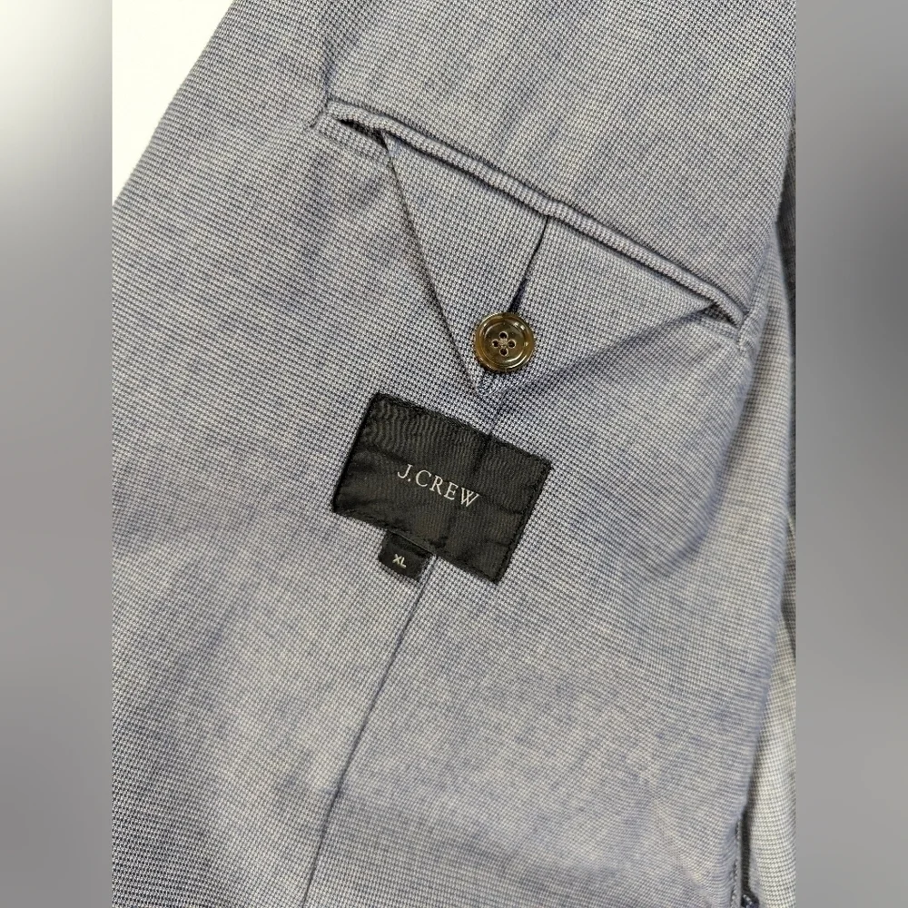 J Crew Blue Crosby Italian Stretch Worsted Wool Blend Blazer Classic Fit XL NWT